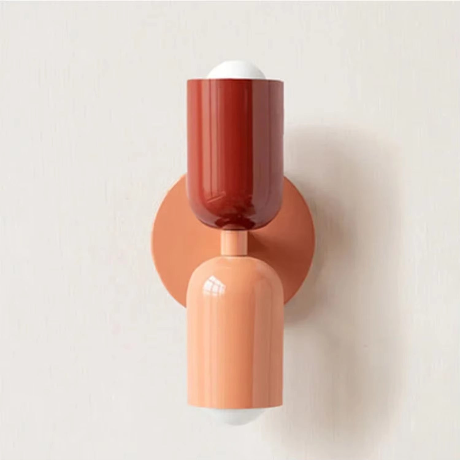 The Oslo Wall Lamp - Creamsicle Colored LED Wall Lamp