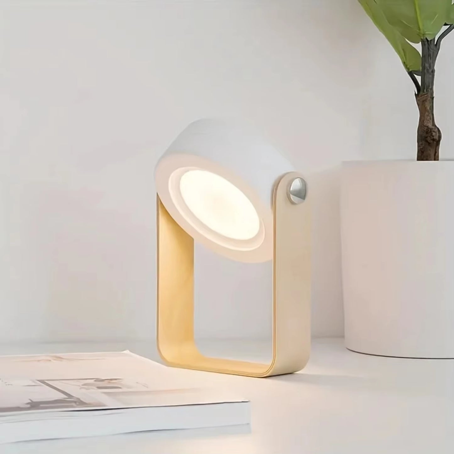 Foldable LED Reading and Table Lamp - Wireless USB Rechargeable 